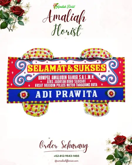Papan Bunga Ucapan Selamat Pemurus Baru